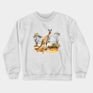 Cute Kangaroo Crewneck Sweatshirt